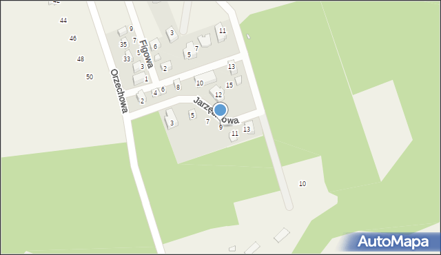 Skorochów, Jarzębinowa, 9, mapa Skorochów
