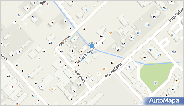 Skórzewo, Jarzębinowa, 6, mapa Skórzewo