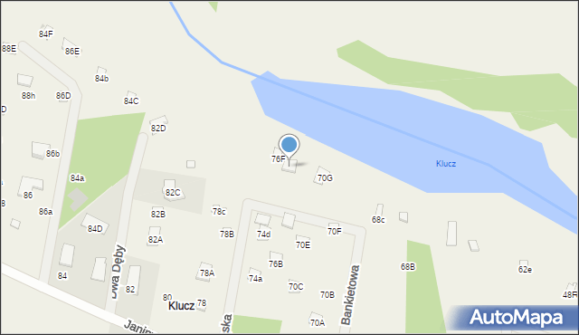 Skrzeszew, Janiny, 76G, mapa Skrzeszew