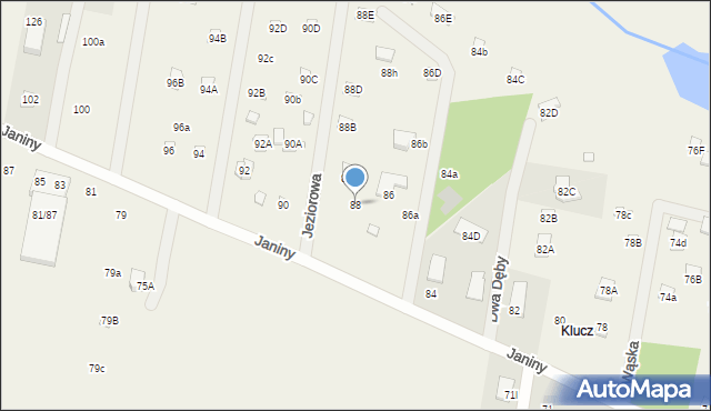 Skrzeszew, Janiny, 88, mapa Skrzeszew