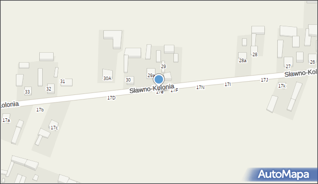 Sławno, Jana Pawła II, 17e, mapa Sławno