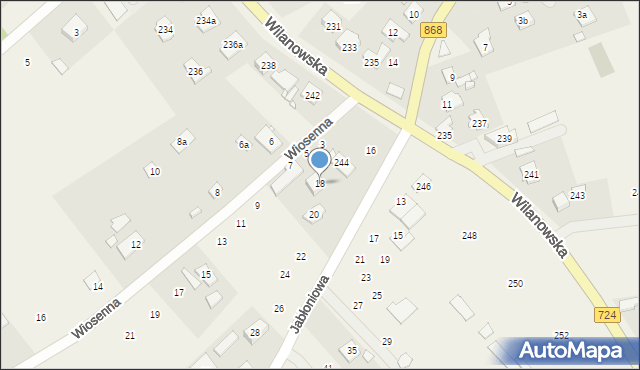 Słomczyn, Jabłoniowa, 18, mapa Słomczyn