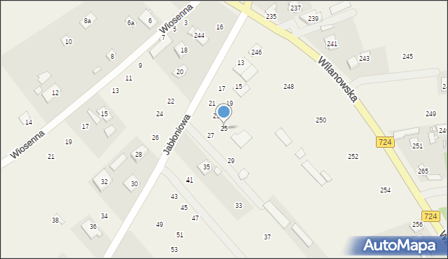 Słomczyn, Jabłoniowa, 25, mapa Słomczyn