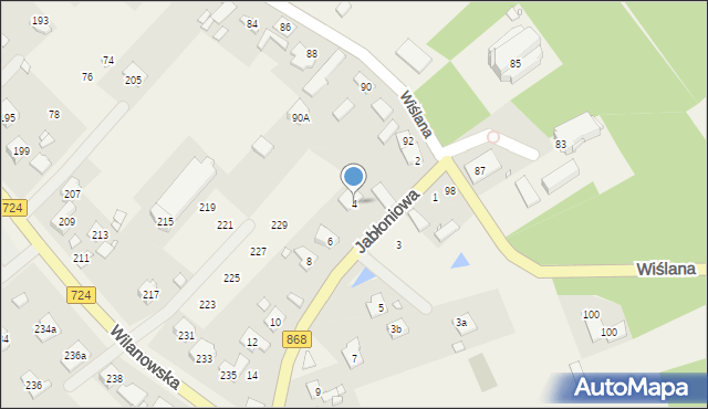 Słomczyn, Jabłoniowa, 4, mapa Słomczyn