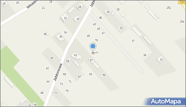 Słomczyn, Jabłoniowa, 55, mapa Słomczyn