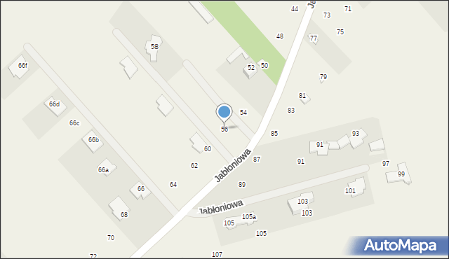 Słomczyn, Jabłoniowa, 56, mapa Słomczyn