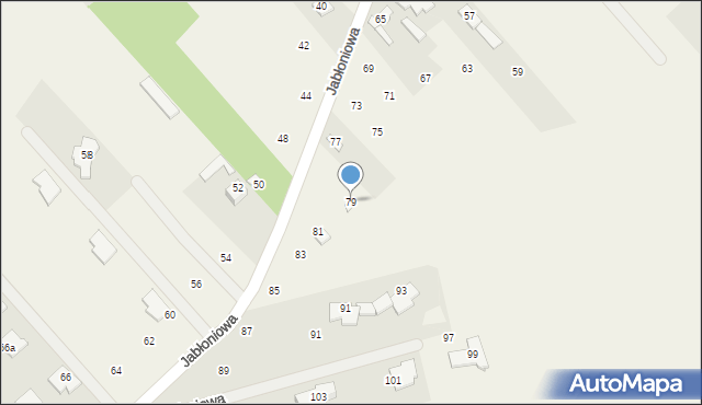 Słomczyn, Jabłoniowa, 79, mapa Słomczyn