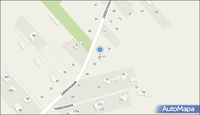 Słomczyn, Jabłoniowa, 81, mapa Słomczyn