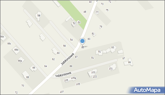 Słomczyn, Jabłoniowa, 85, mapa Słomczyn