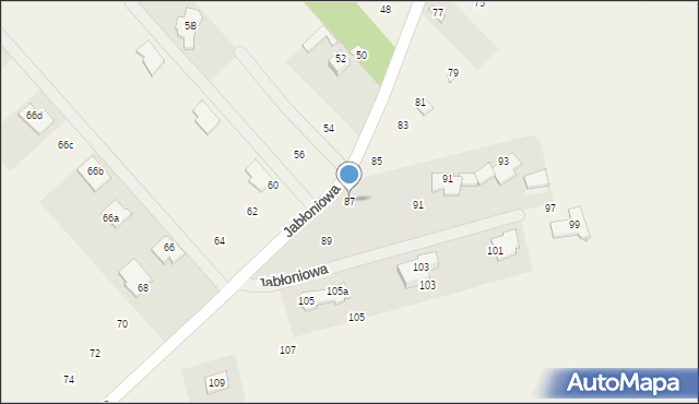 Słomczyn, Jabłoniowa, 87, mapa Słomczyn