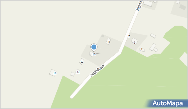 Słopsk, Jagodowa, 10, mapa Słopsk