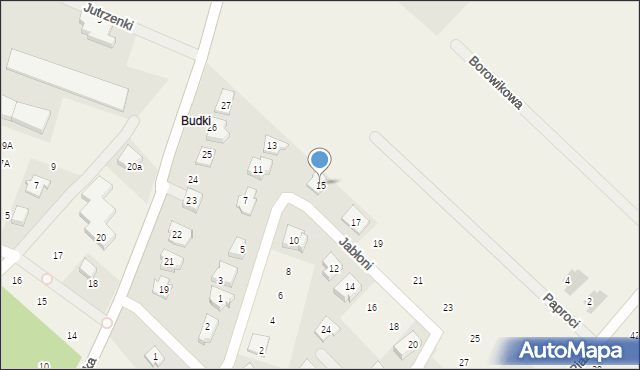 Słupno, Jabłoni, 15, mapa Słupno