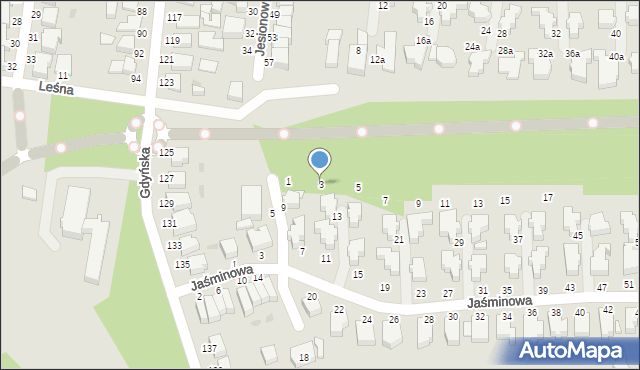 Słupsk, Jałowcowa, 3, mapa Słupska