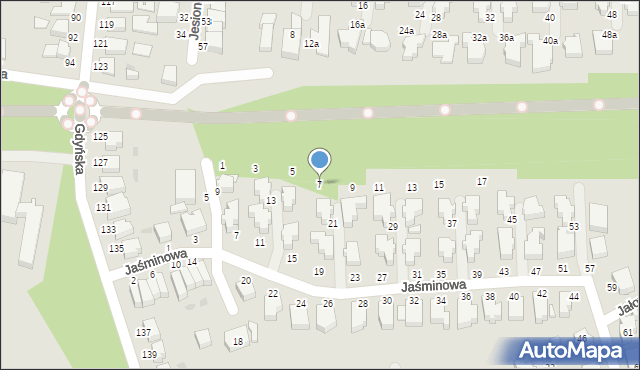 Słupsk, Jałowcowa, 7, mapa Słupska