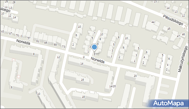 Słupsk, Jastruna Mieczysława, 2, mapa Słupska