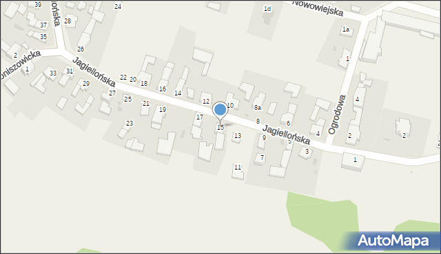 Słupsko, Jagiellońska, 15, mapa Słupsko