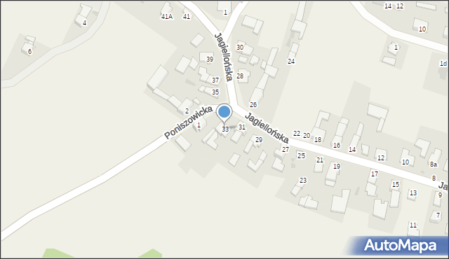 Słupsko, Jagiellońska, 33, mapa Słupsko