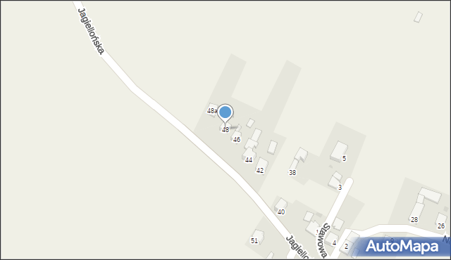 Słupsko, Jagiellońska, 48, mapa Słupsko