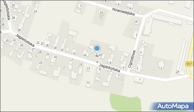 Słupsko, Jagiellońska, 8a, mapa Słupsko