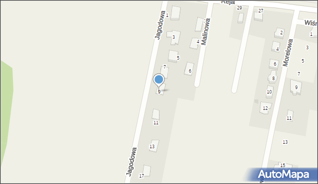 Smardzów, Jagodowa, 9, mapa Smardzów