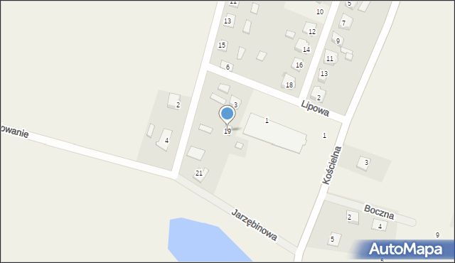 Śmielin, Jarzębinowa, 19, mapa Śmielin