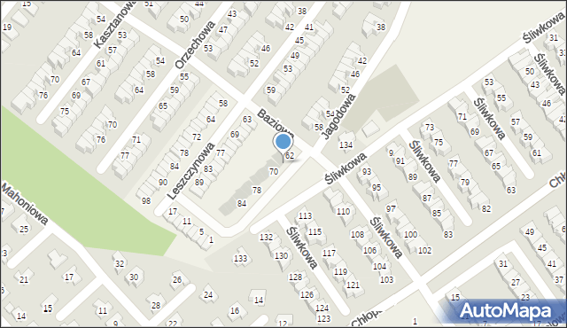 Smolec, Jagodowa, 66, mapa Smolec