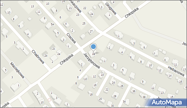 Smolec, Jarzębinowa, 1a, mapa Smolec