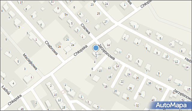 Smolec, Jarzębinowa, 2, mapa Smolec