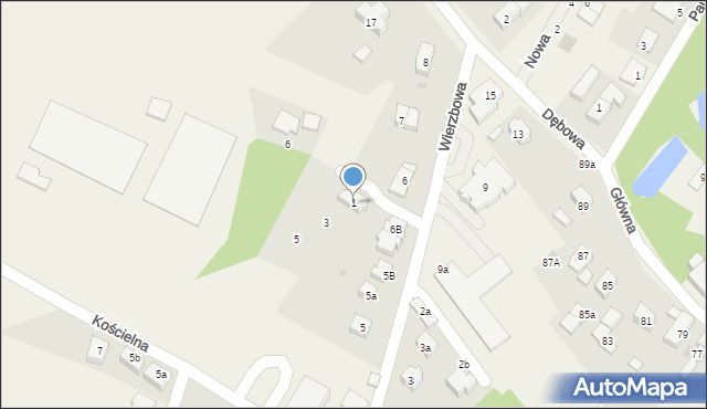 Smolec, Jaśminowa, 1, mapa Smolec