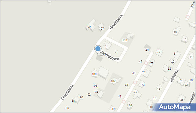 Smolnica, Jaśminowa, 2, mapa Smolnica