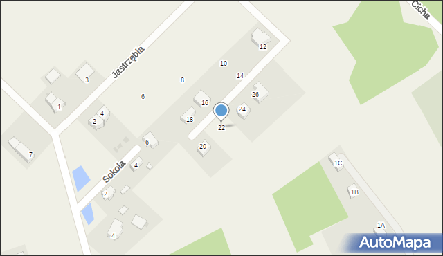 Sobin, Jastrzębia, 22, mapa Sobin