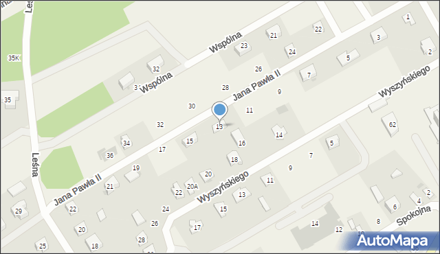 Sobolew, Jana Pawła II, 13, mapa Sobolew
