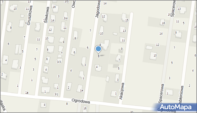 Sobolewo, Jagodowa, 6, mapa Sobolewo