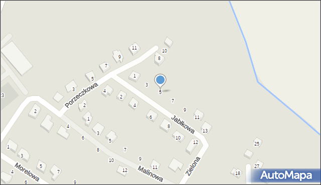 Sobótka, Jabłkowa, 5, mapa Sobótka