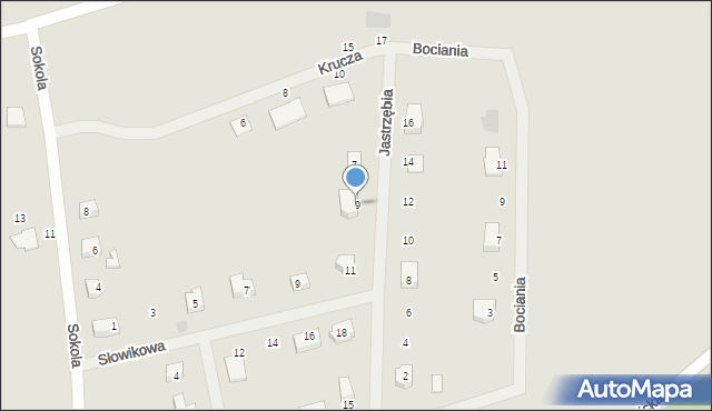 Sobótka, Jastrzębia, 9, mapa Sobótka