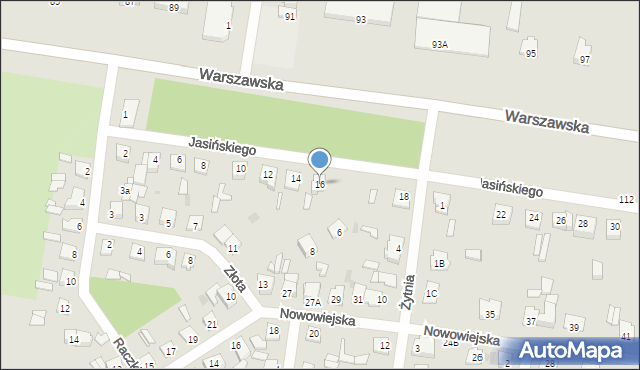 Sochaczew, Jasińskiego Tadeusza, 16, mapa Sochaczew