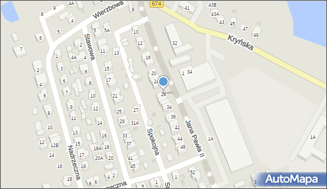 Sokółka, Jana Pawła II, 28, mapa Sokółka