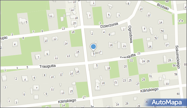 Sokolniki-Las, Jagiellońska, 3, mapa Sokolniki-Las