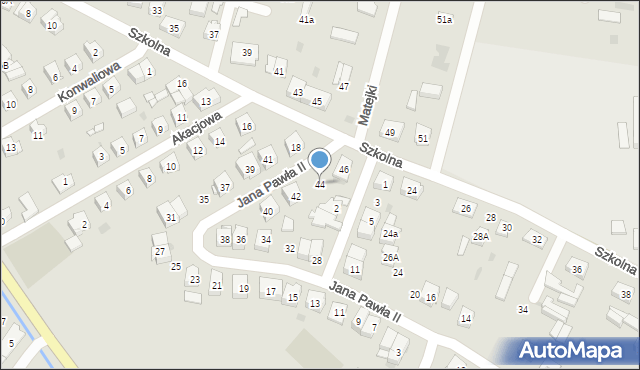 Sokołów Podlaski, Jana Pawła II, 44, mapa Sokołów Podlaski