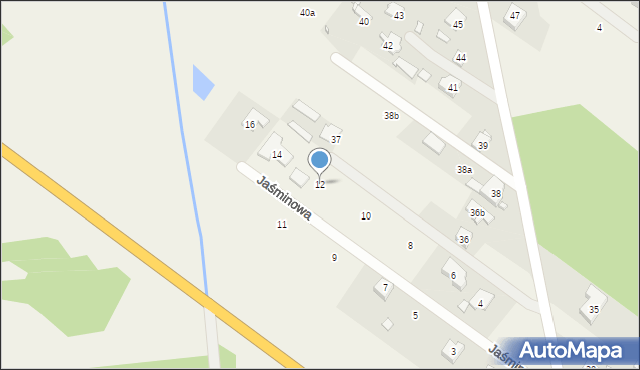 Solec, Jaśminowa, 12, mapa Solec