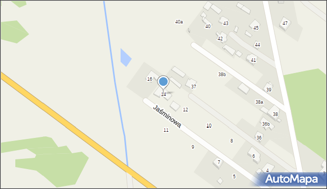Solec, Jaśminowa, 14, mapa Solec