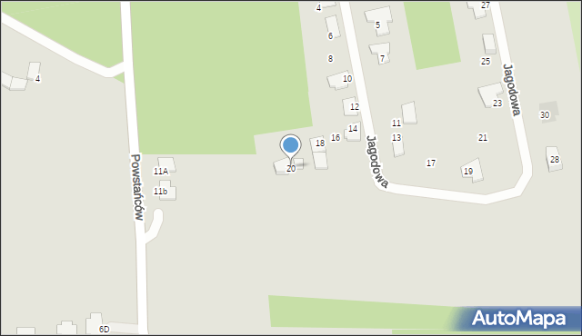 Solec Kujawski, Jagodowa, 20, mapa Solec Kujawski