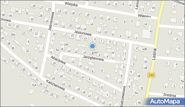 Solec Kujawski, Jarzębinowa, 8, mapa Solec Kujawski