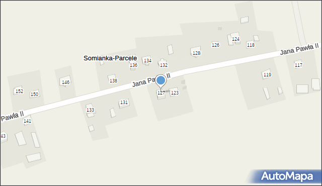 Somianka, Jana Pawła II, 127, mapa Somianka