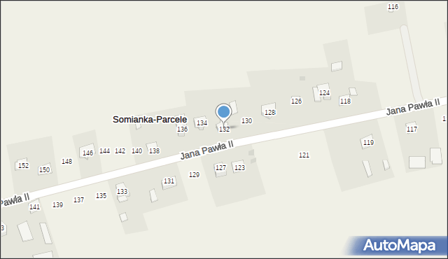 Somianka, Jana Pawła II, 132, mapa Somianka