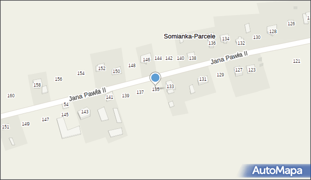 Somianka, Jana Pawła II, 135, mapa Somianka