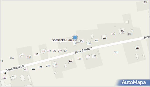 Somianka, Jana Pawła II, 136, mapa Somianka