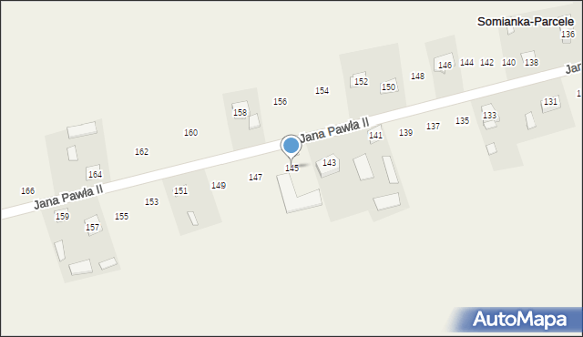 Somianka, Jana Pawła II, 145, mapa Somianka