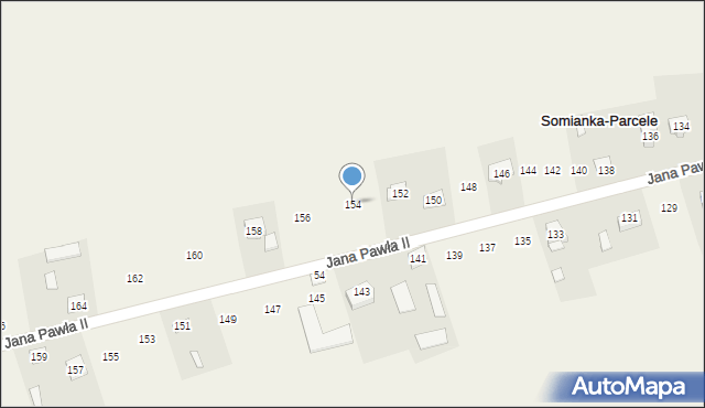 Somianka, Jana Pawła II, 154, mapa Somianka