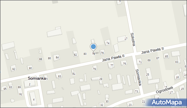 Somianka, Jana Pawła II, 78, mapa Somianka